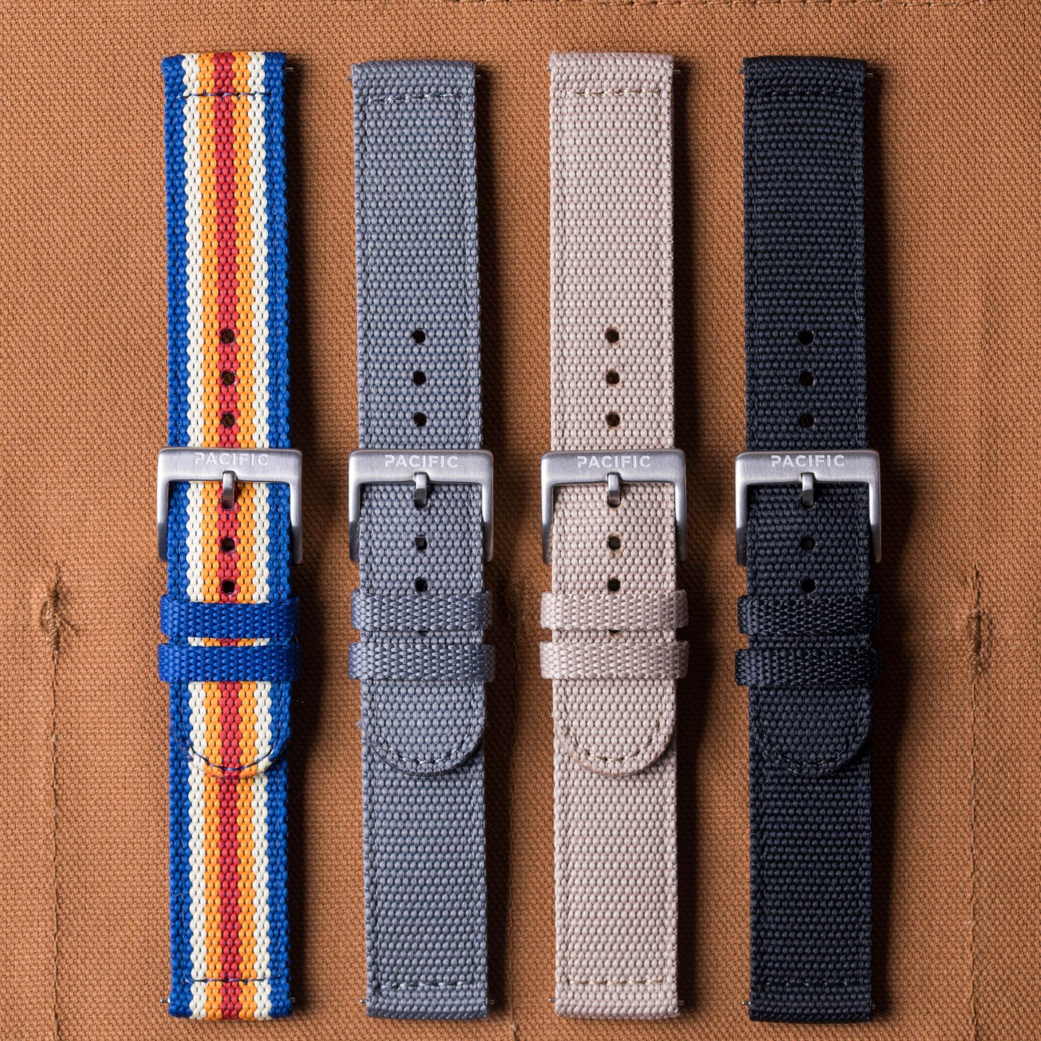 FRIEDRICH Analogue White Slim Dial Luxurious Blue/Red Fabric Strap Fashion  Men's Wrist Watch : Amazon.in: Fashion
